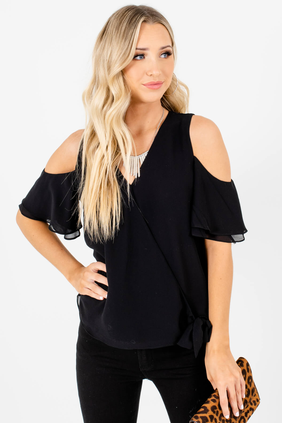 Cold shoulder sales blouses