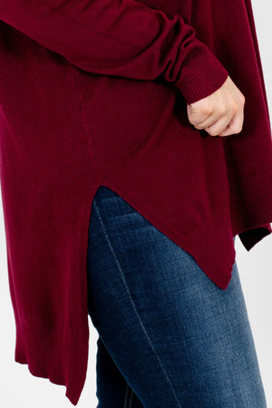 Burgundy Affordable Online Boutique Clothing for Women