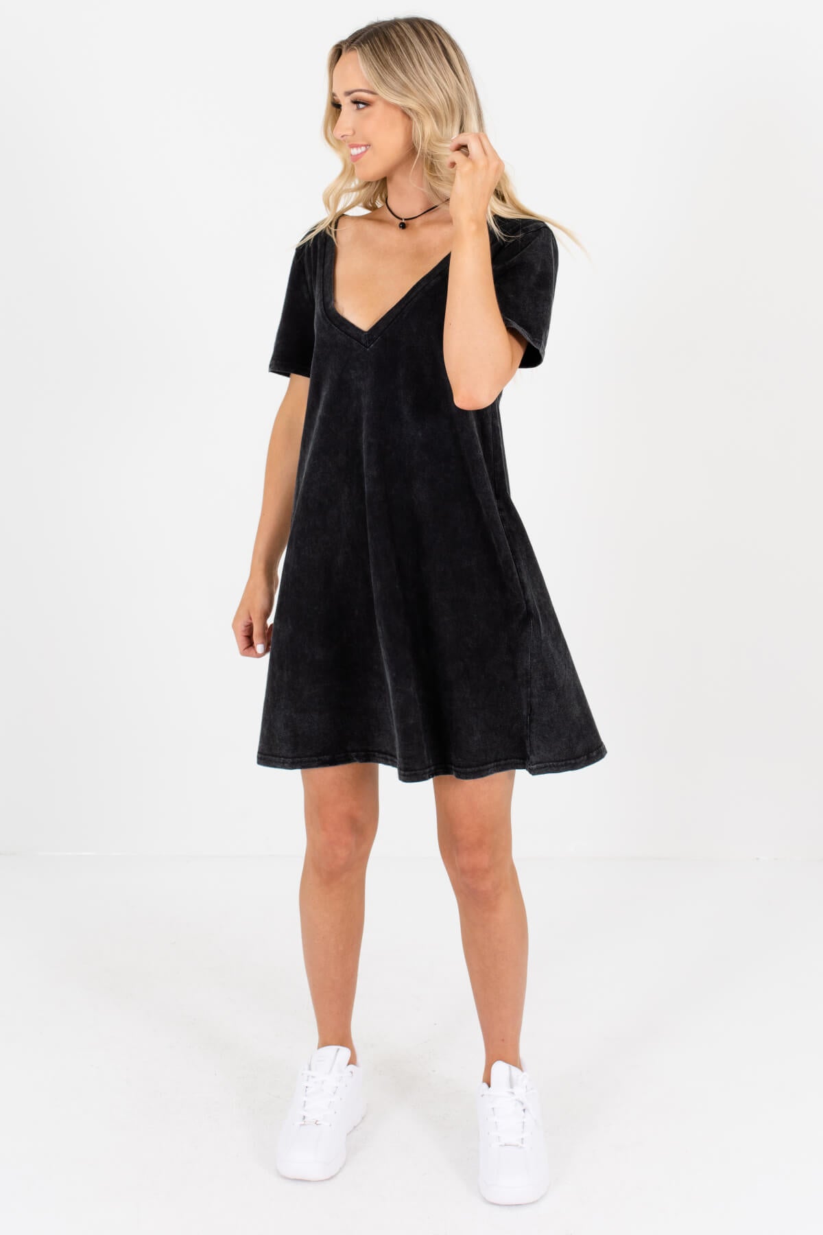 Black High-Quality Boutique Mini Dresses for Women