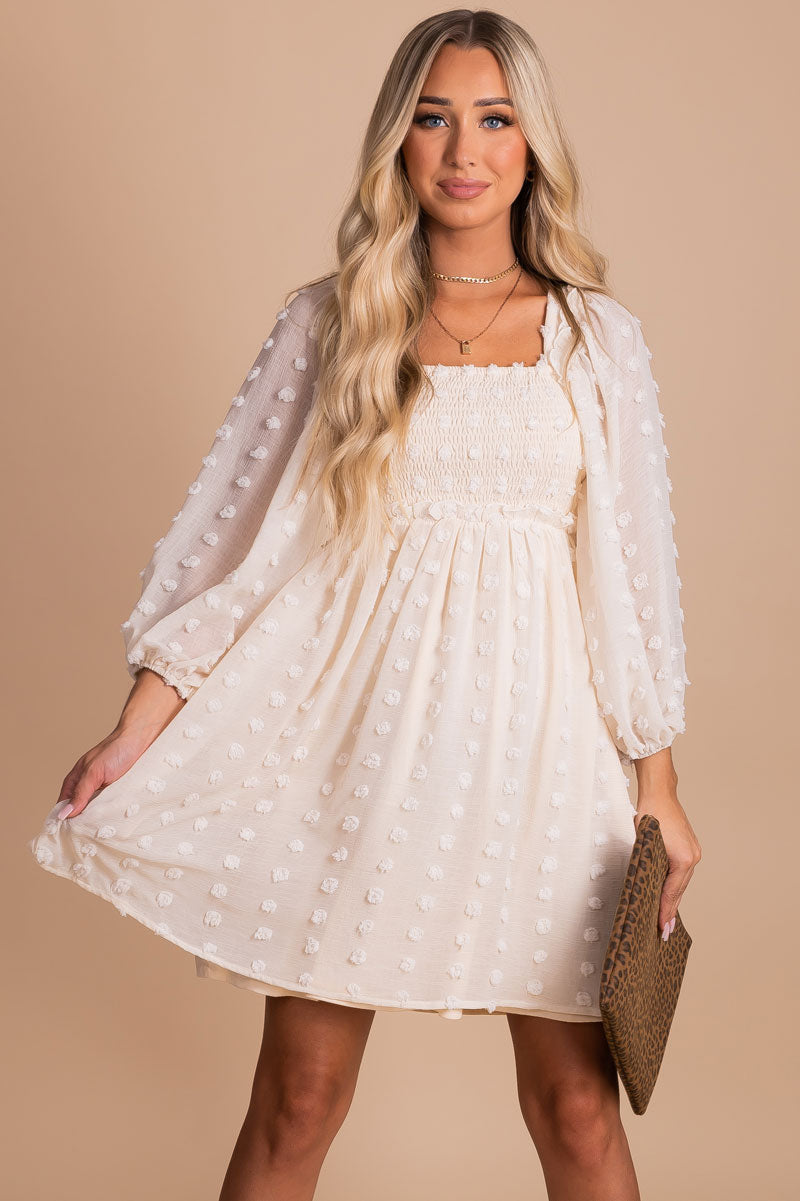 White Boutique Dress for Women