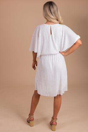 White Midi Dress For Women