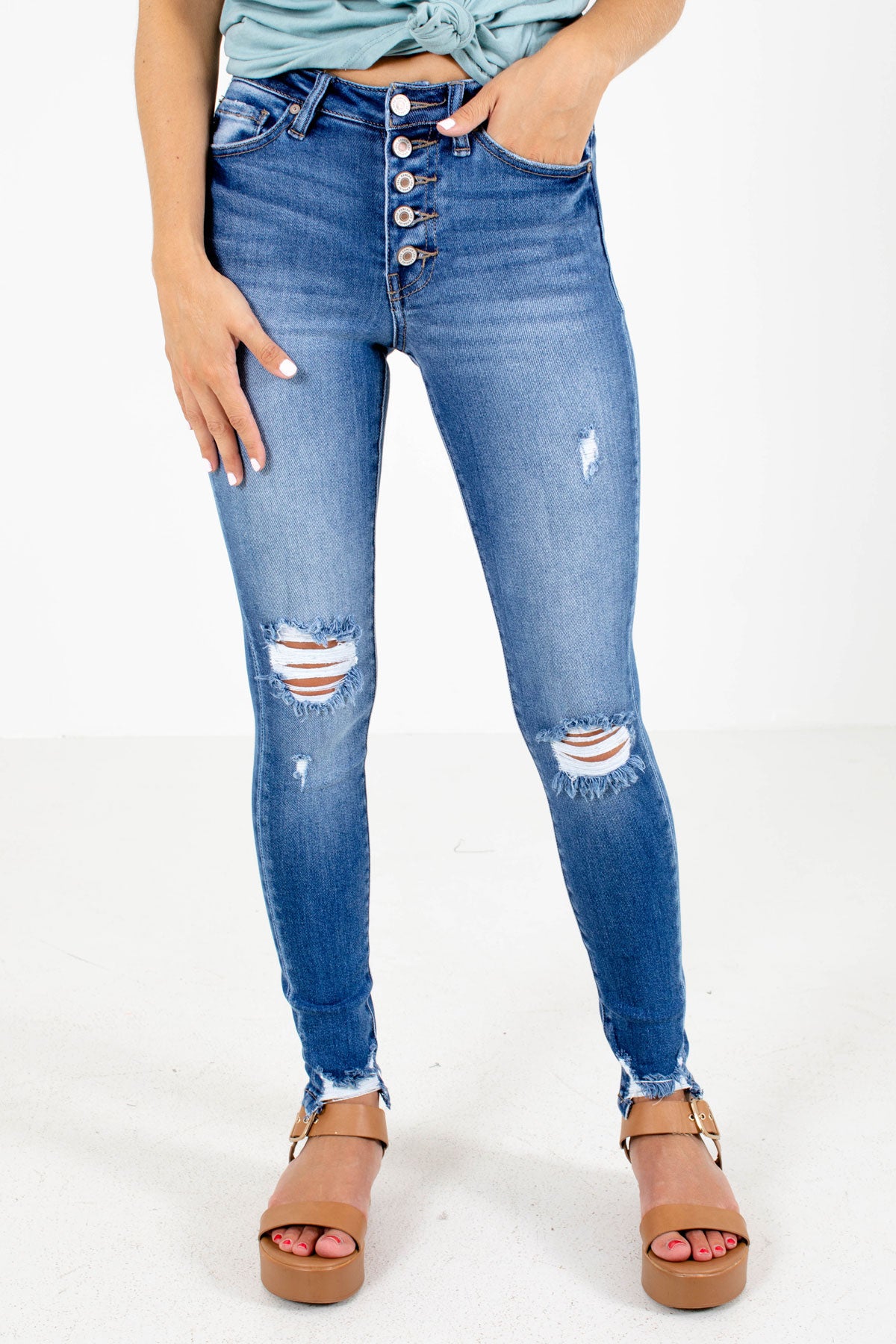 Blue KanCan Brand Boutique Skinny Jeans for Women
