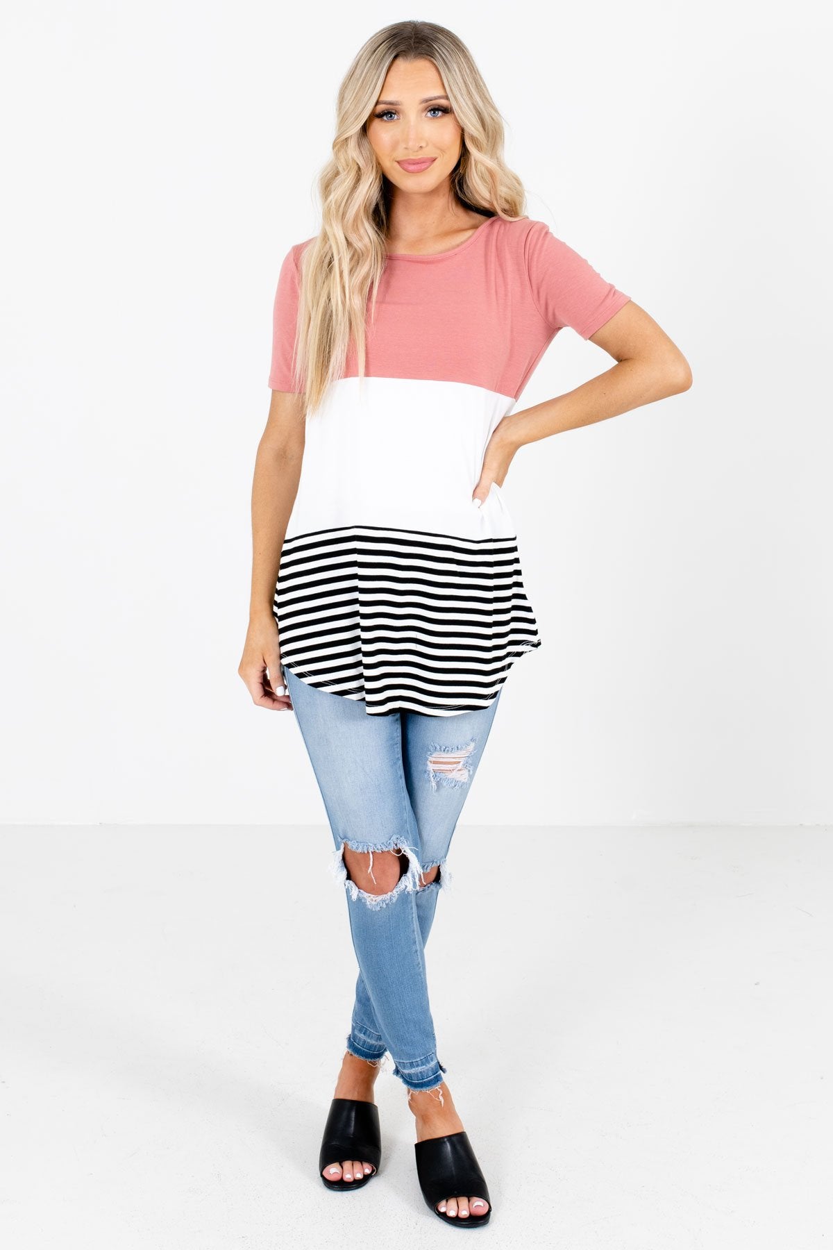 Pink Cute and Comfortable Boutique Tops for Women