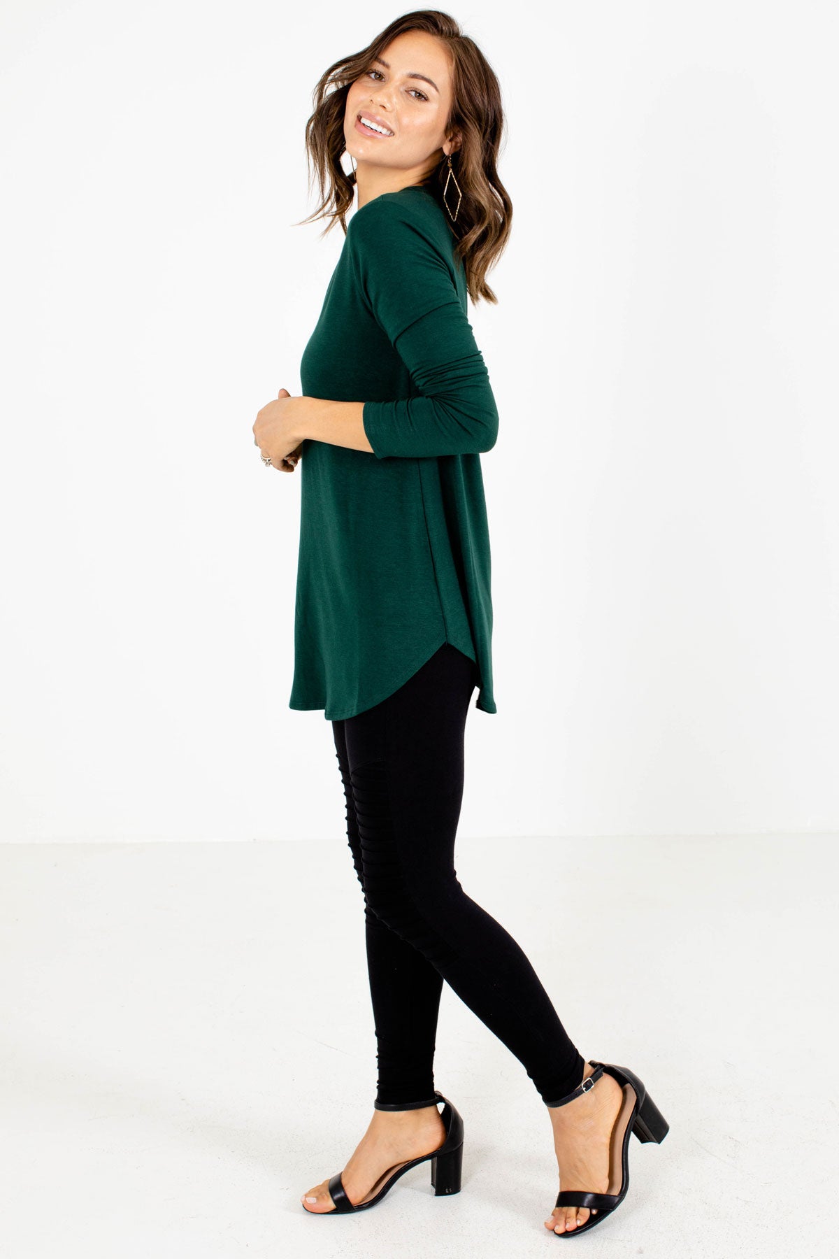 Women's Green Everyday Boutique Top