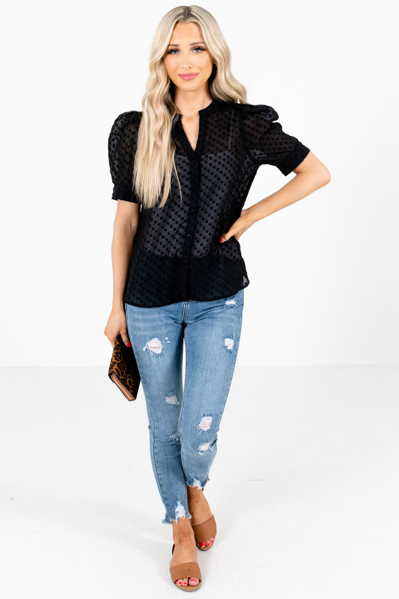 Beautiful People Textured Blouse | Boutique Blouses for Women - Bella ...