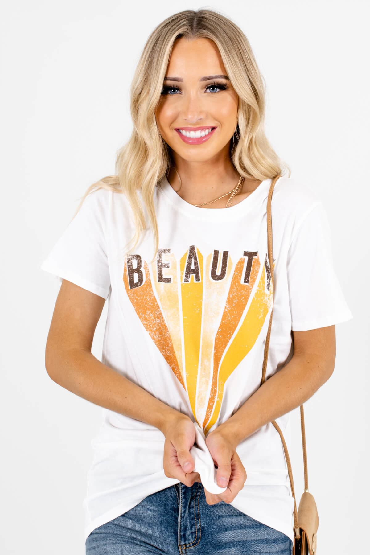 Women's White True-to-Size Fit Boutique Graphic Tees