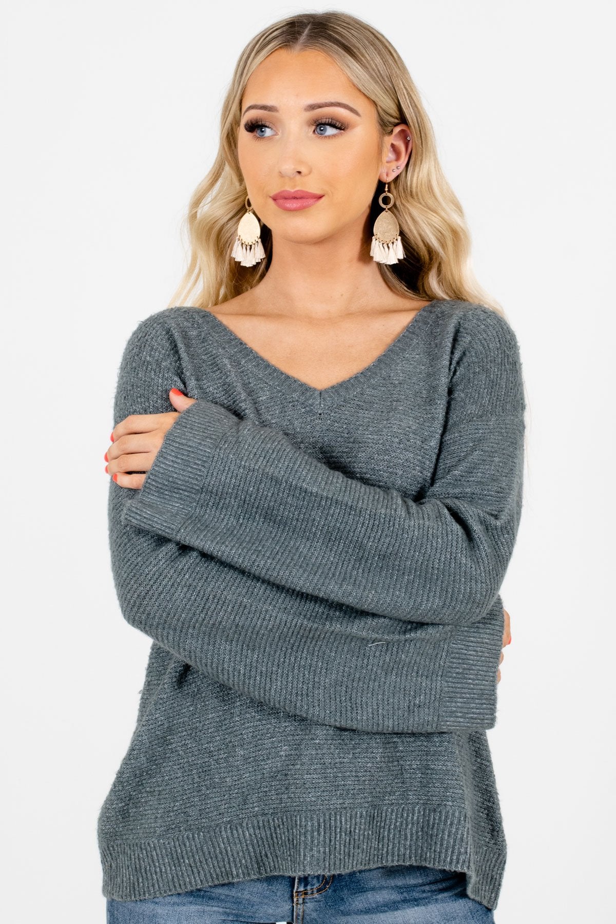 Green Cozy and Warm Boutique Sweaters for Women
