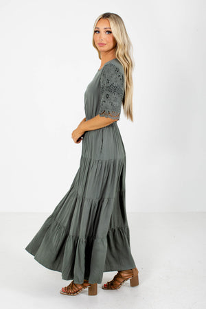 Green Maxi Dress Boutique Clothing for Women