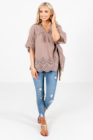 Women's Brown Spring and Summertime Boutique Clothing