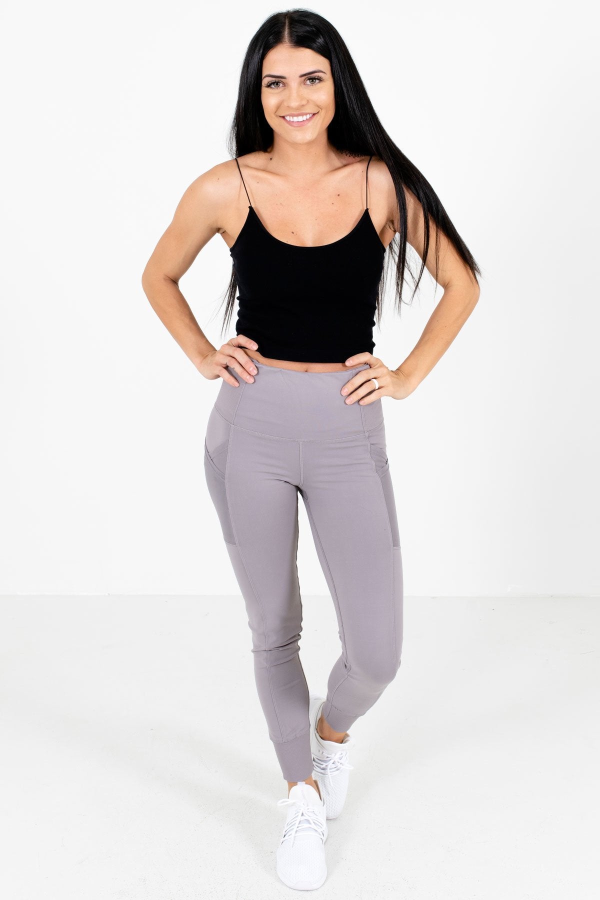 Black Active Seamless Cropped Tank