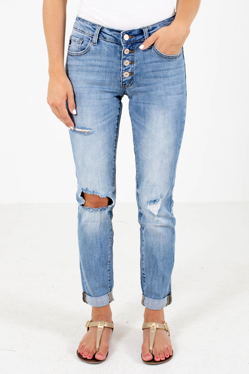 Blue Jean Baby Distressed KanCan Jeans