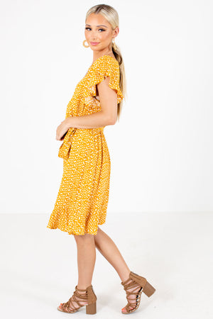 Dress for Women with Yellow Pattern