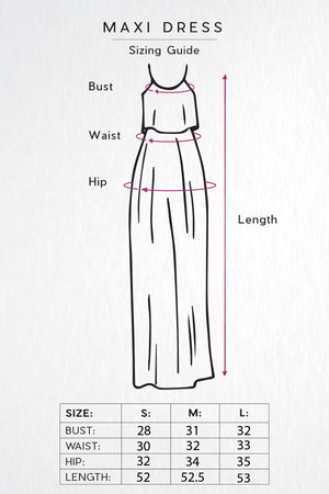Maxi Dress Sizing Guide