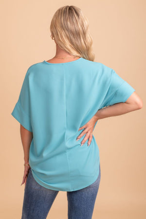 Blue boutique shirt