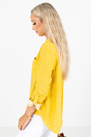 Women's Yellow Business Casual Boutique Clothing