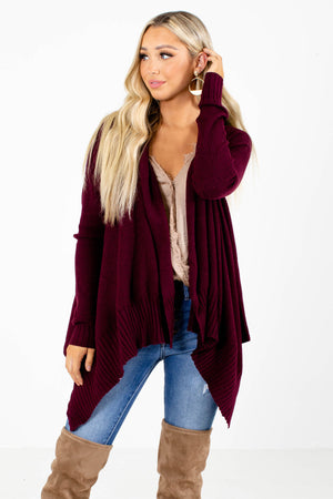 Purple Cute and Comfortable Boutique Cardigans for Women