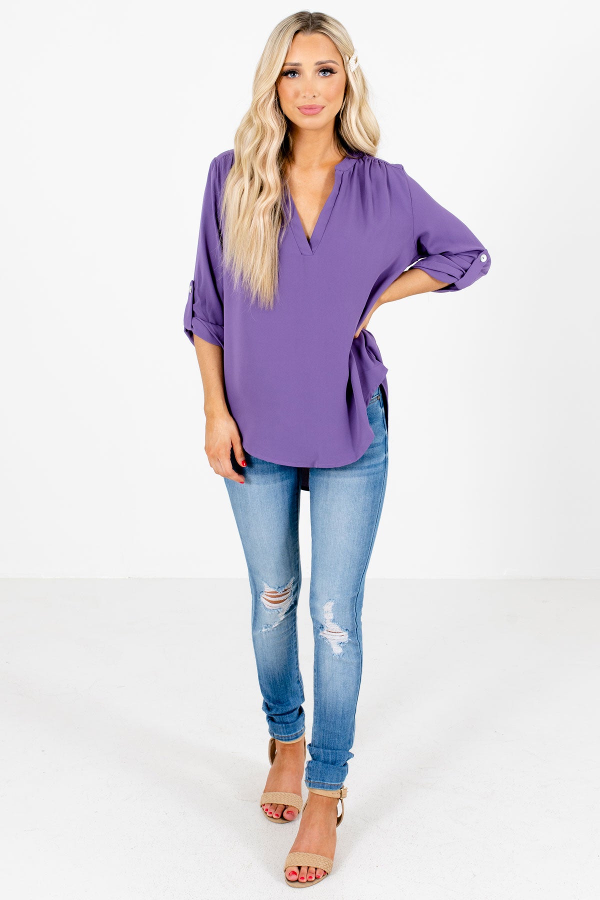 Women's Purple Spring and Summertime Boutique Clothing