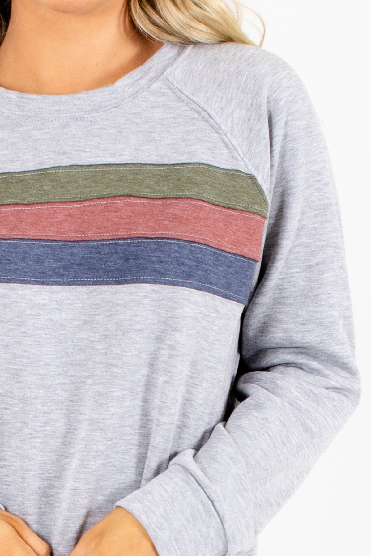 Striped Boutique Sweater For Women