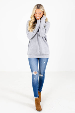 Grey Sweater Affordable Online Boutique