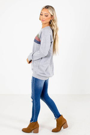 Grey Sweater Affordable Boutique Clothing For Women