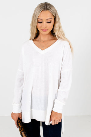 Women’s White Casual Everyday Boutique Tops