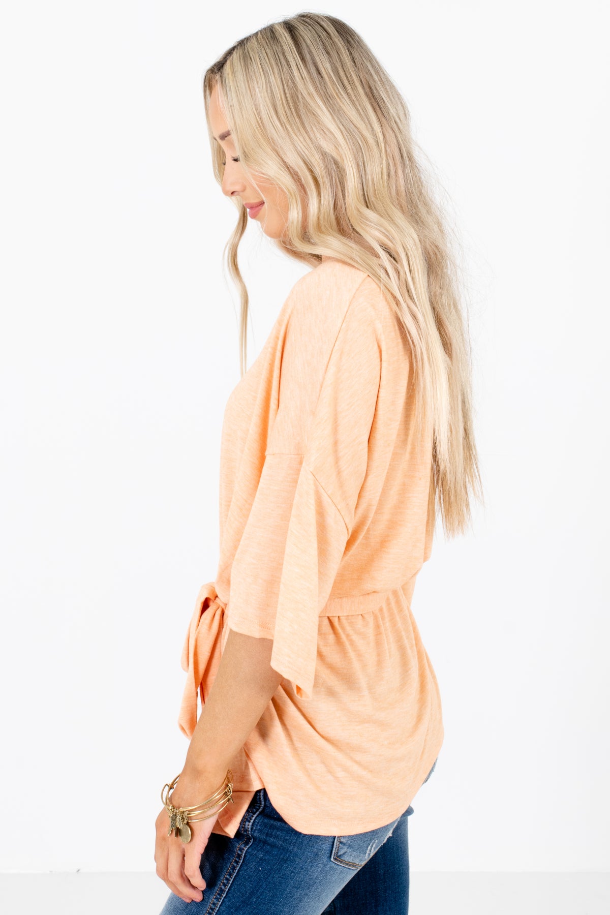Orange Cute and Comfortable Boutique Tops for Women