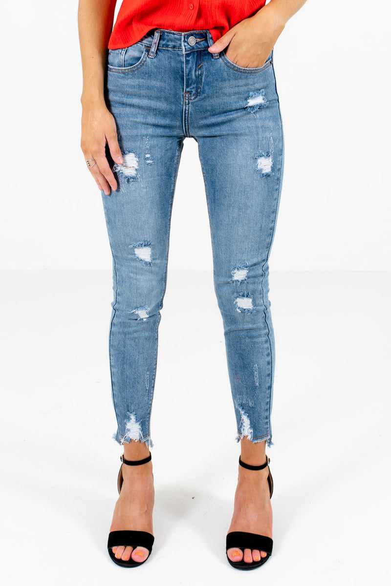 Casual Babe Light Wash Blue Skinny Jeans