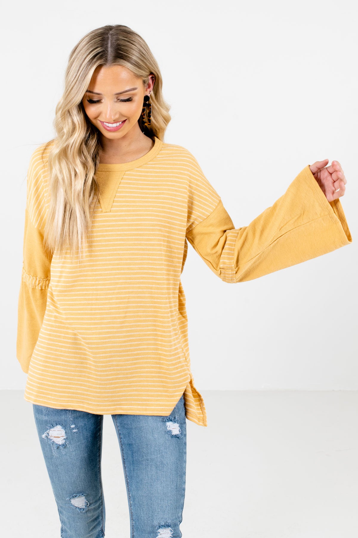 Yellow Cute and Comfortable Boutique Tops for Women