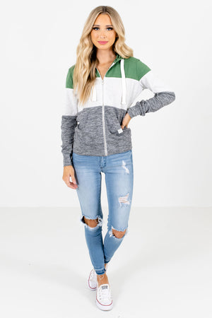 Women’s Green Casual Everyday Boutique Jacket