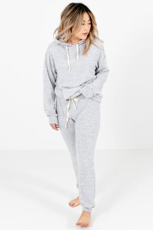 Heather Gray Cute and Comfortable Boutique Joggers for Women