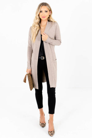 Women’s Beige Brown Fall and Winter Boutique Clothing