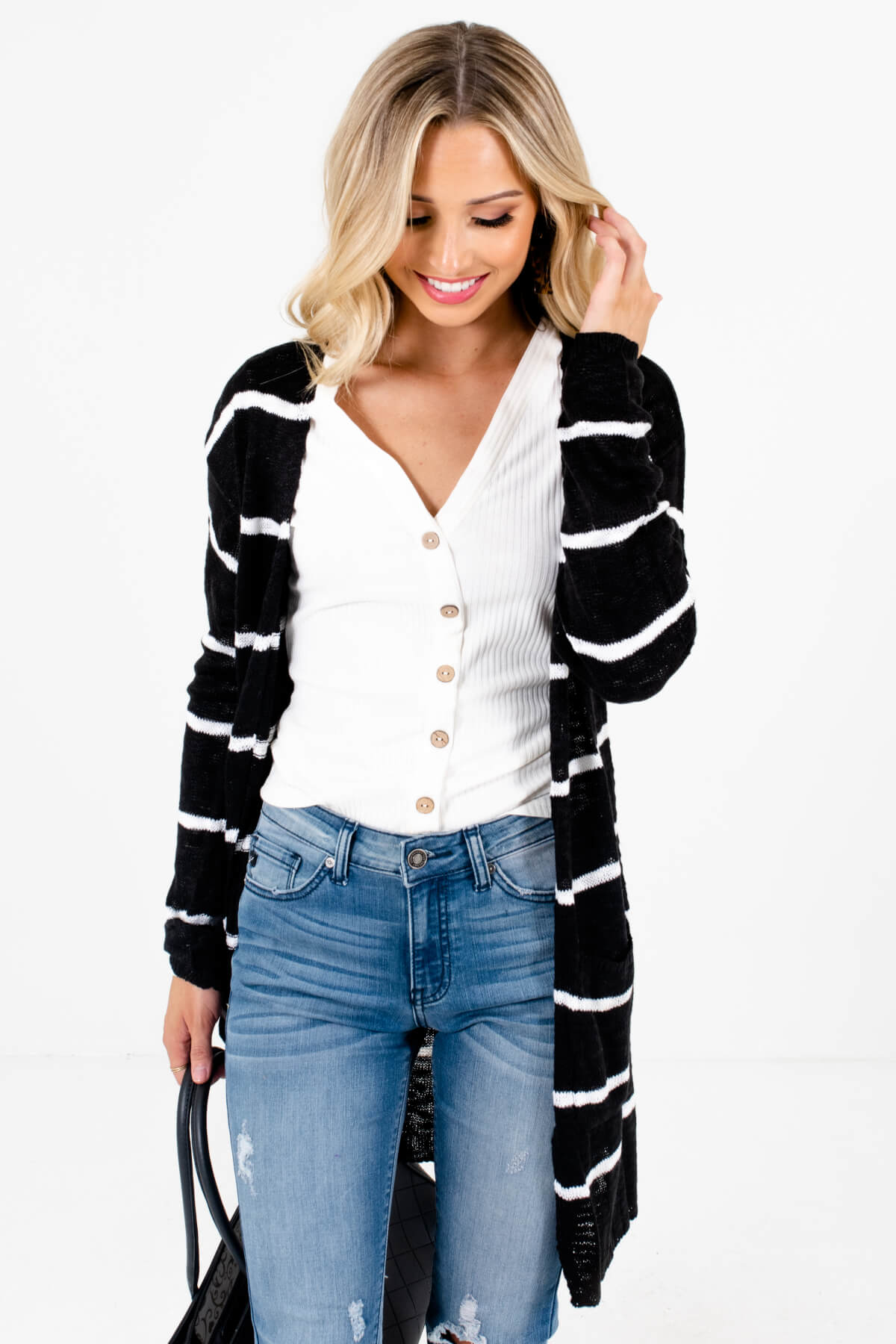 Black Cute and Comfortable Boutique Cardigans for Women
