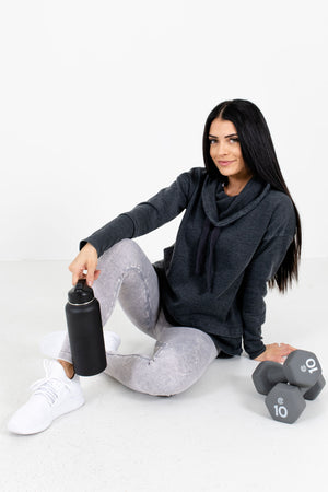 Women's Charcoal Gray Casual Everyday Boutique Active Hoodie