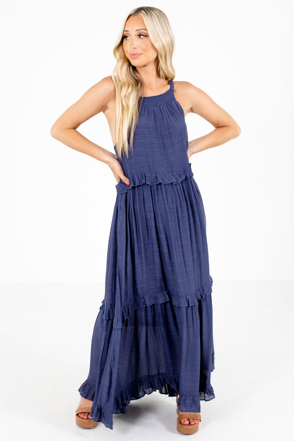 Women's Navy Spring and Summertime Boutique Clothing