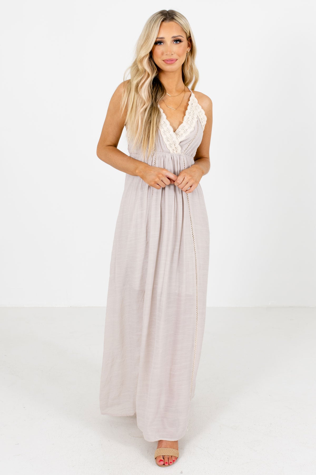 Women's Taupe Spring and Summertime Boutique Clothing