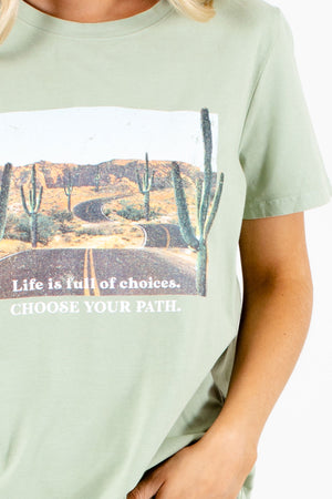 Green Affordable Online Boutique Clothing for Women