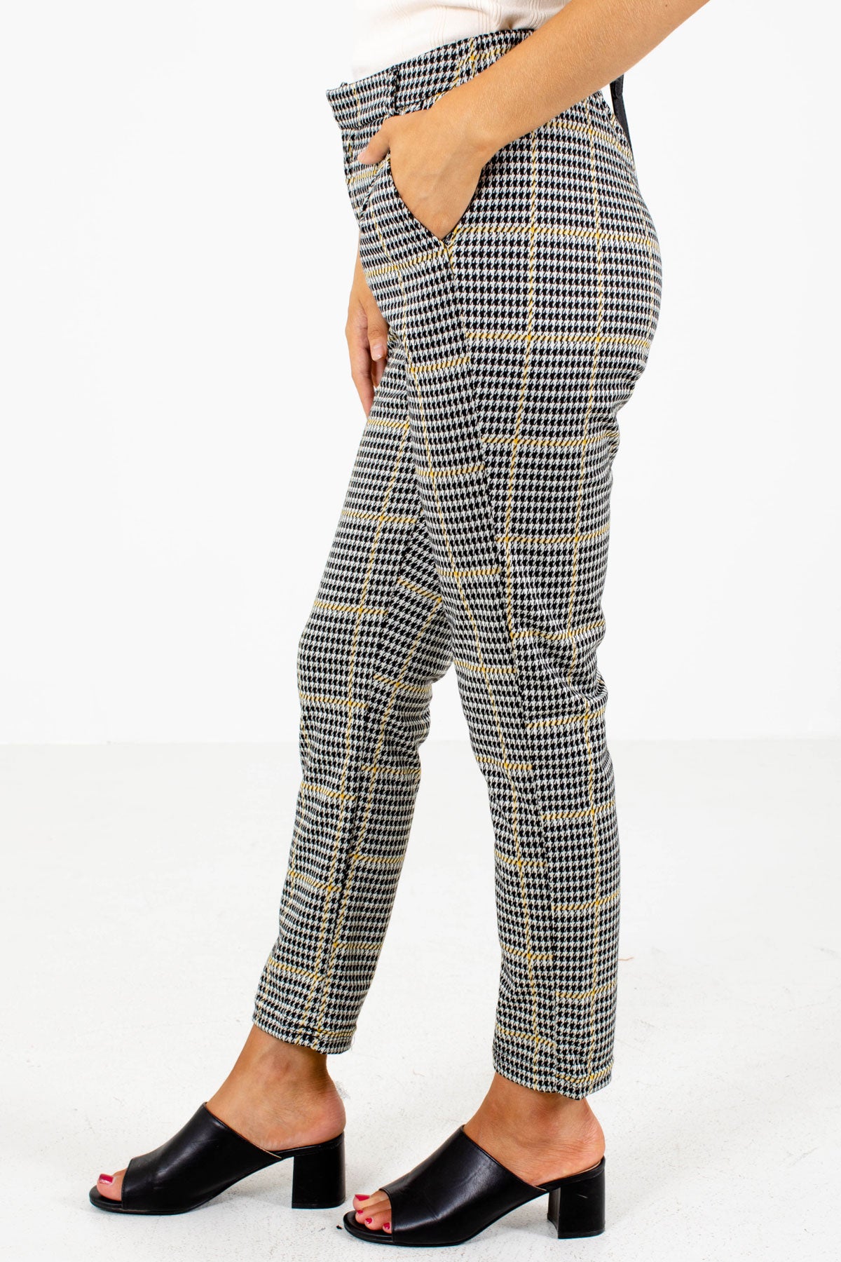 City Chic Houndstooth Pants