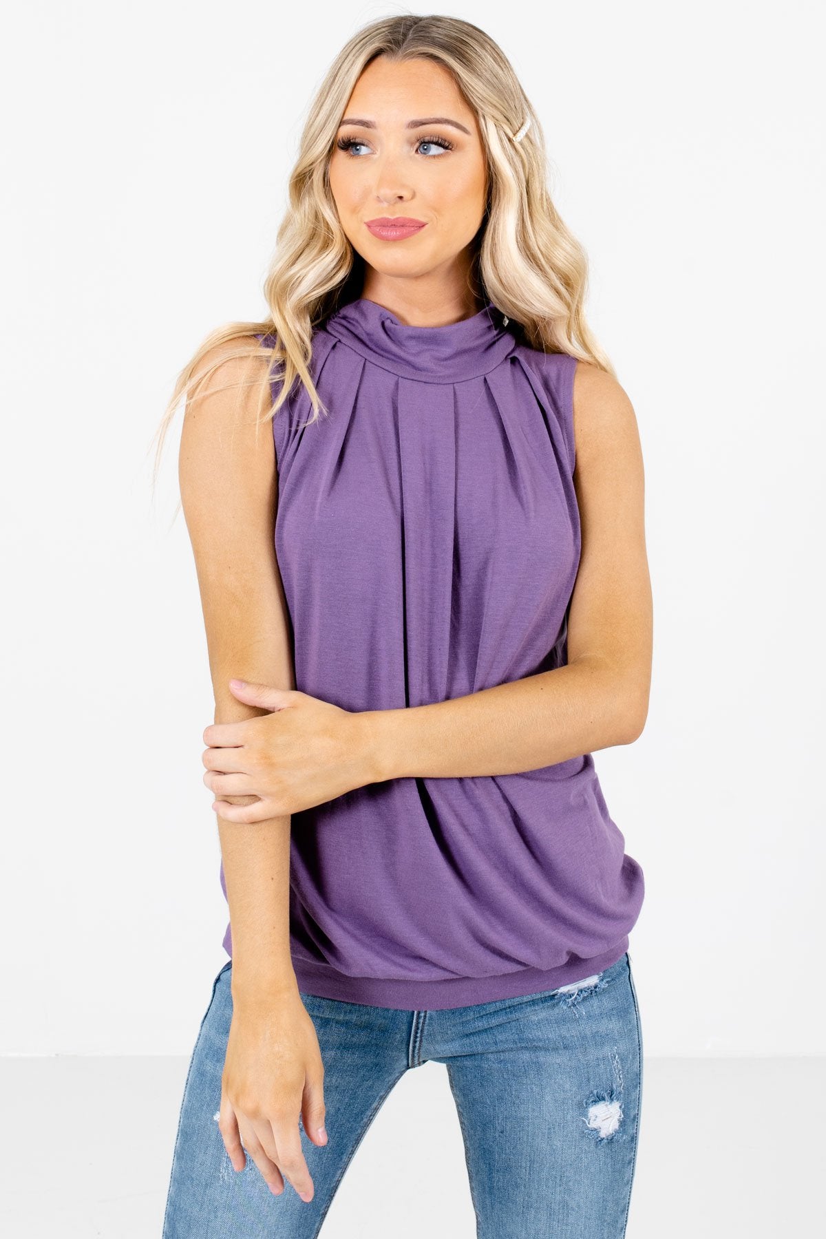 Purple Cute and Comfortable Boutique Tank Tops for Women
