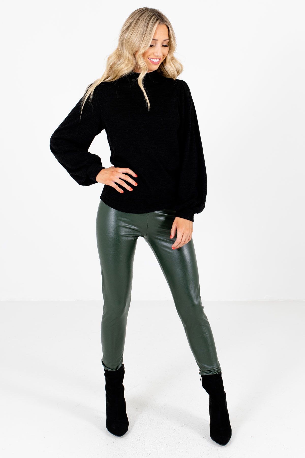 Womens Black Faux Leather Leggings Girls High Waisted Sexy Leather Pants  S-3xl | Fruugo NO