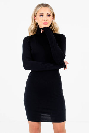 Women's Black Layering Boutique Mini Dresses