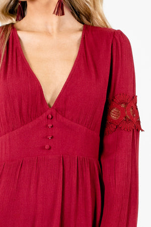 Rust Red Affordable Online Boutique Clothing for Women