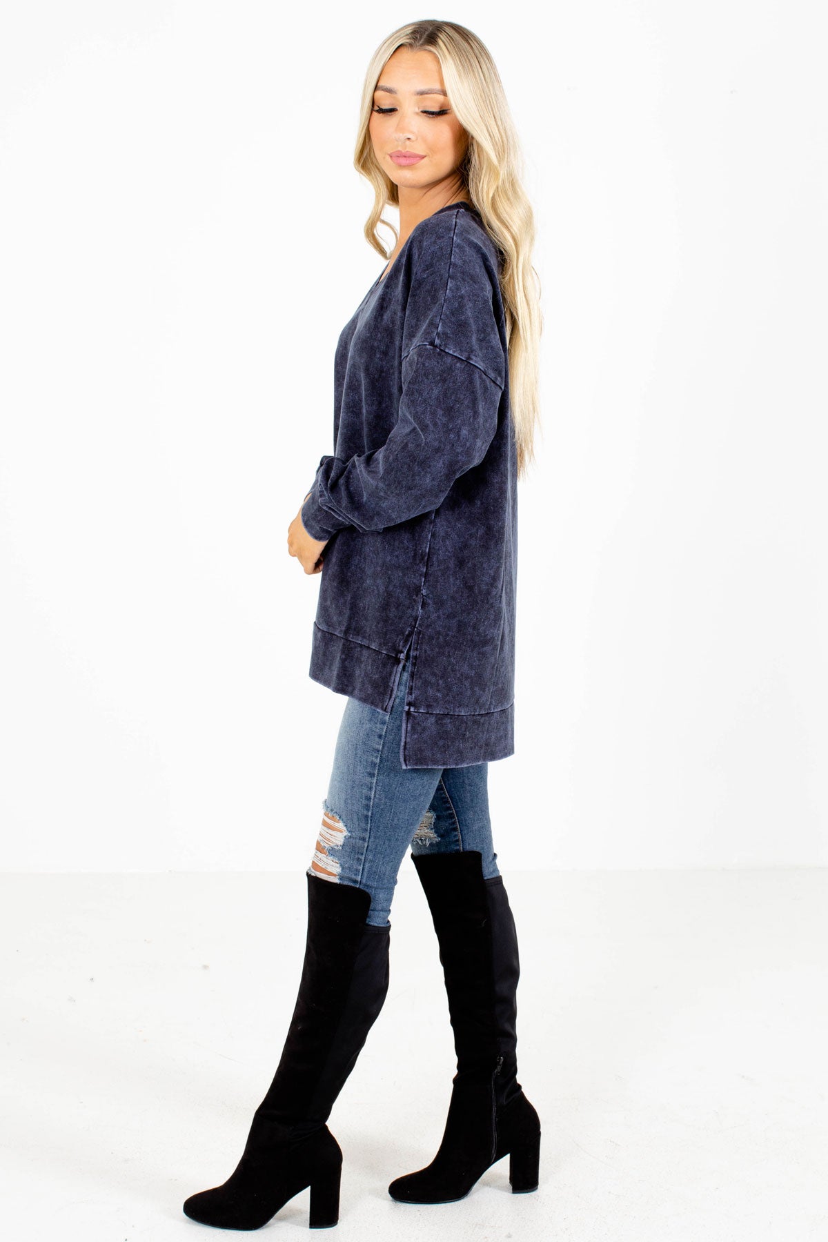 Women's Navy Fall and Winter Boutique Clothing
