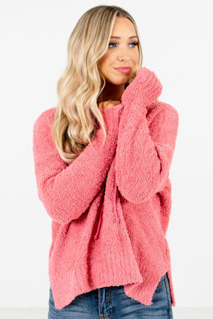 Women's Coral Pink Warm and Cozy Boutique Clothing