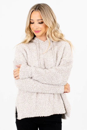 Women's Beige Warm and Cozy Boutique Clothing