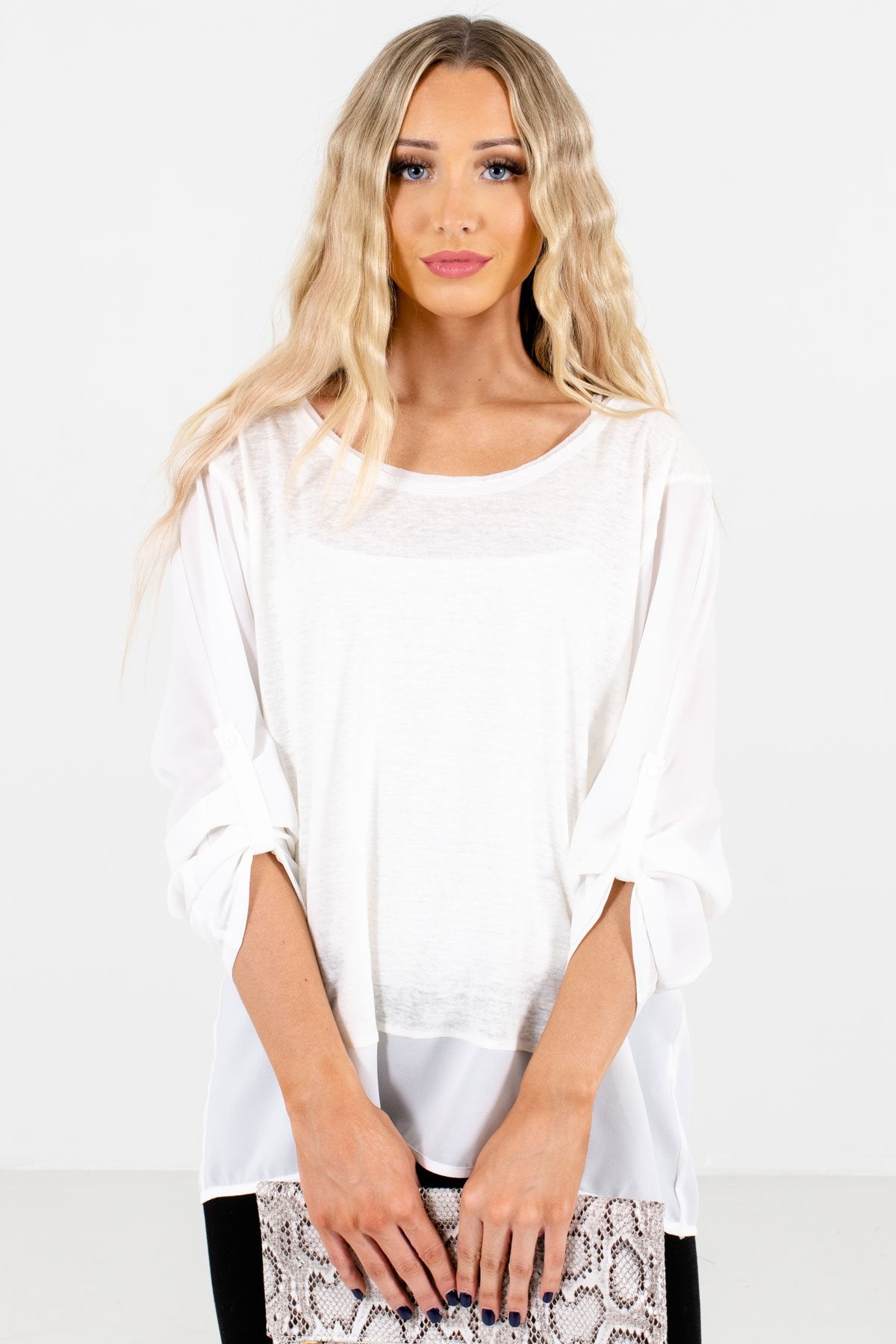 Women's White Cute and Comfortable Boutique Tops