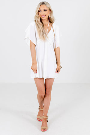 Women's White Spring and Summertime Boutique Clothing
