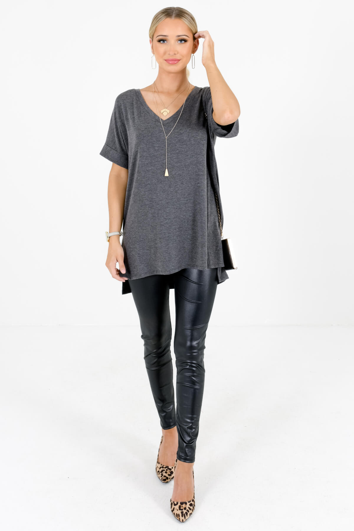 Women’s Charcoal Gray Fall and Winter Boutique Clothing