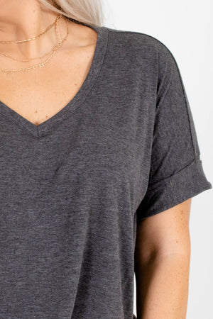 Charcoal Gray Affordable Online Boutique Clothing for Women