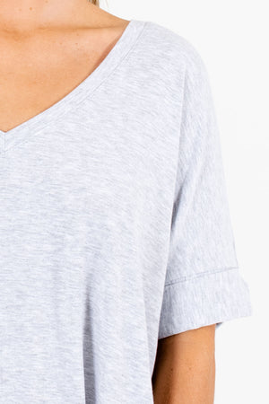 Heather Gray Affordable Online Boutique Clothing for Women