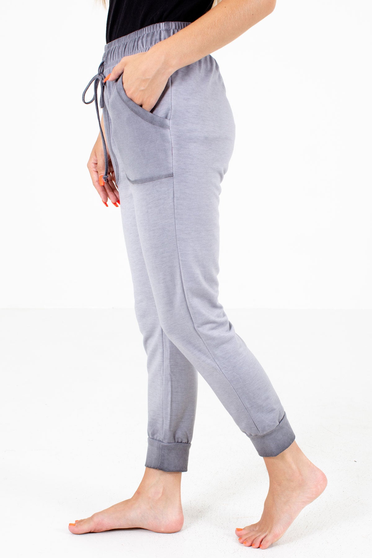 Gray Cute and Comfortable Boutique Lounge Pants for Women